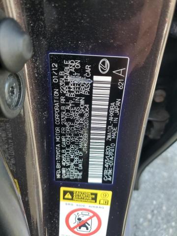 2012 LEXUS CT 200 - JTHKD5BH1C2078064