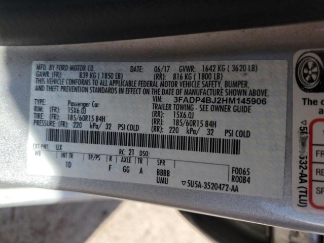 2017 FORD FIESTA SE - 3FADP4BJ2HM145906