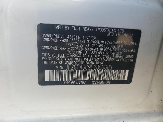 2013 SUBARU XV CROSSTR - JF2GPAGC9D2856683