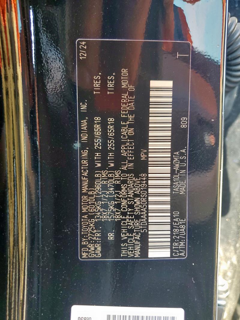 2024 TOYOTA GRAND HIGH 5TDAAAA50RS019448