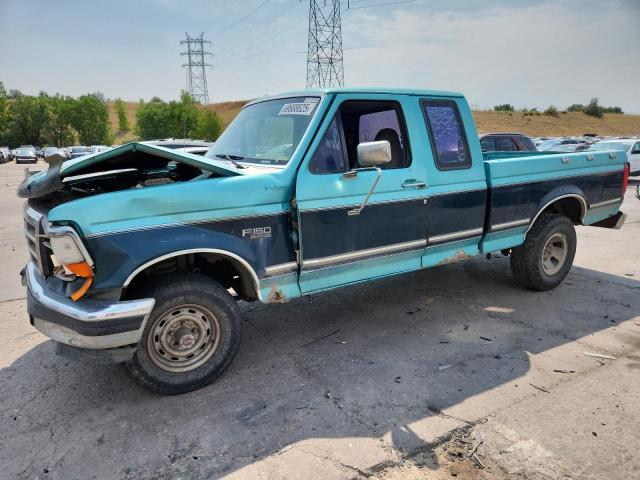 FORD F150 1994 green club cab gas 1FTEX14N9RKA01288 photo #1
