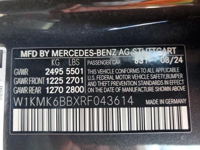 2024 MERCEDES-BENZ CLE 450 4M W1KMK6BBXRF043614