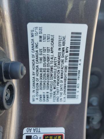 2016 HONDA CR-V SE 2HKRM4H48GH714580