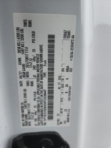 2017 FORD F150 SUPER - 1FTEX1E8XHFC03847