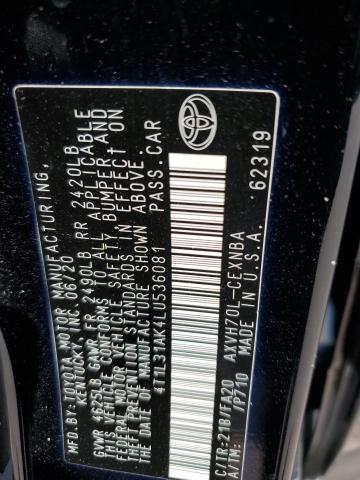 2020 TOYOTA CAMRY LE 4T1L31AK4LU536081