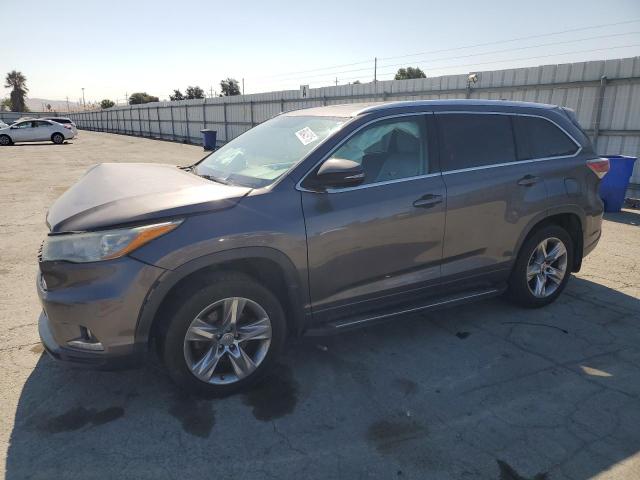 TOYOTA HIGHLANDER 2015 gray  gas 5TDDKRFH7FS114256 photo #1