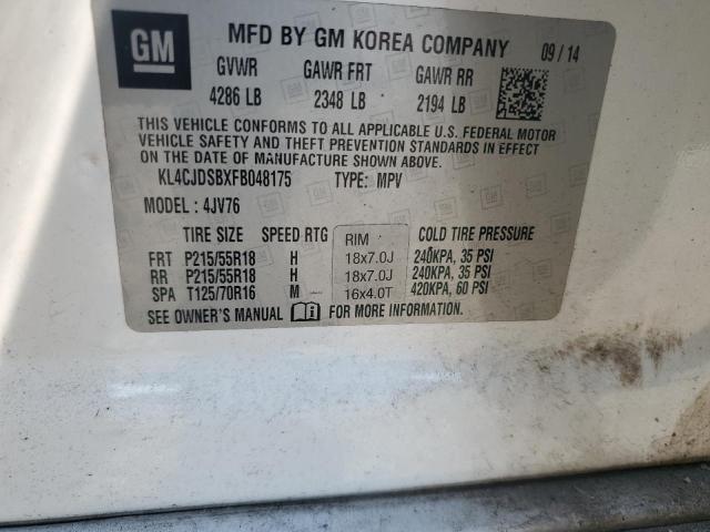 2015 BUICK ENCORE PRE KL4CJDSBXFB048175