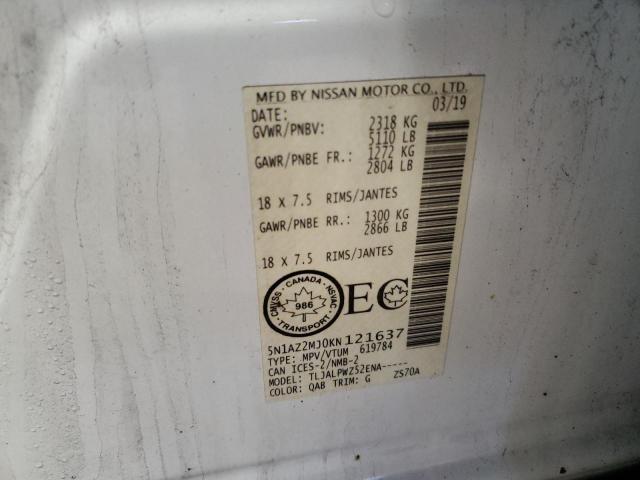 2019 NISSAN MURANO S - 5N1AZ2MJ0KN121637
