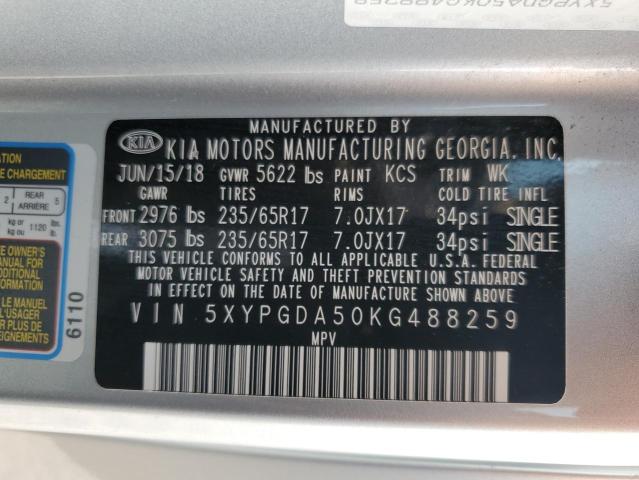 2019 KIA SORENTO LX - 5XYPGDA50KG488259