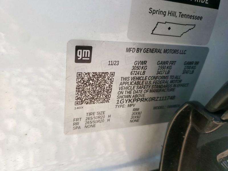 2024 CADILLAC LYRIQ LUXU 1GYKPPRK0RZ111748