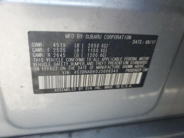 2018 SUBARU LEGACY 2.5I 4S3BNAB60J3008343