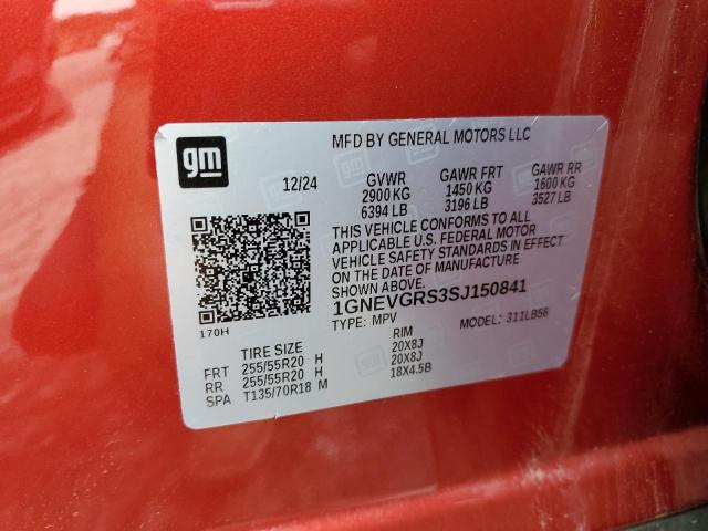 2025 CHEVROLET TRAVERSE L 1GNEVGRS3SJ150841