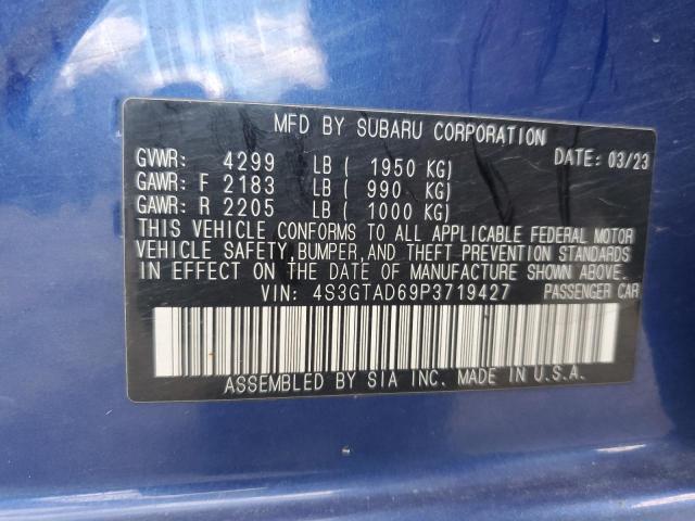 2023 SUBARU IMPREZA PR 4S3GTAD69P3719427