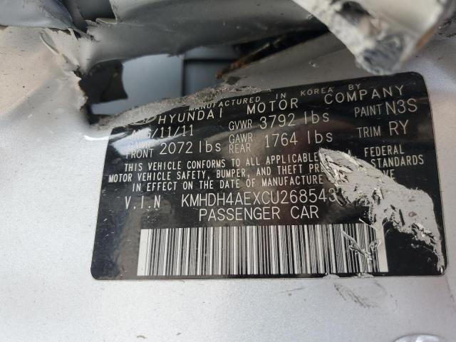 2012 HYUNDAI ELANTRA GLS - KMHDH4AEXCU268543