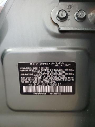 2018 SUBARU FORESTER 2 JF2SJAGC3JH516417