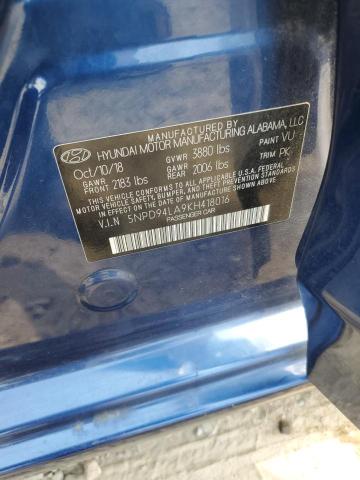 2019 HYUNDAI ELANTRA ECO 5NPD94LA9KH418016