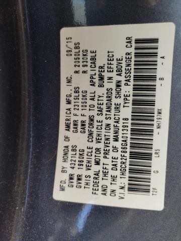 2016 HONDA ACCORD EXL - 1HGCR2F86GA013918