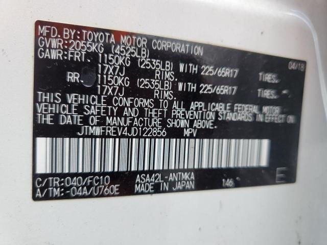 2018 TOYOTA RAV4 ADVENTURE JTMWFREV4JD122856