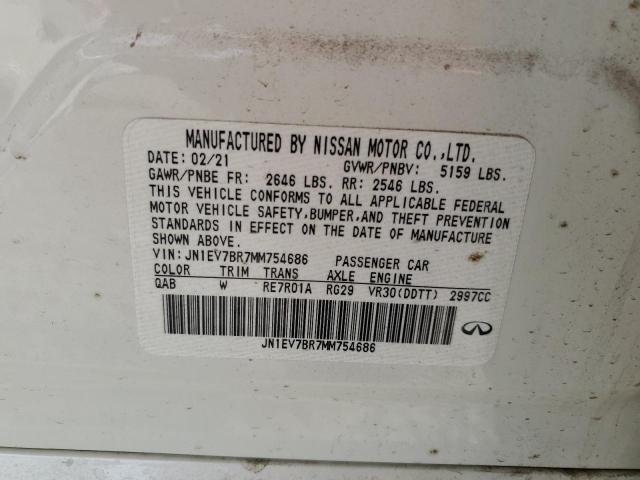 2021 INFI Q50 LUXE - JN1EV7BR7MM754686