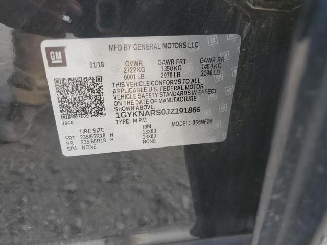 2018 CADILLAC XT5 1GYKNARS0JZ191866