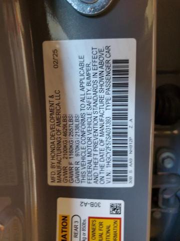 2025 HONDA ACCORD HYB 1HGCY2F57SA031393