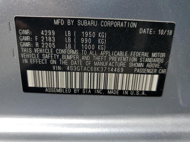 2019 SUBARU IMPREZA PR 4S3GTAC68K3714469