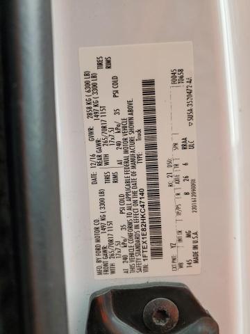 2017 FORD F150 SUPER - 1FTEX1E82HKC47140