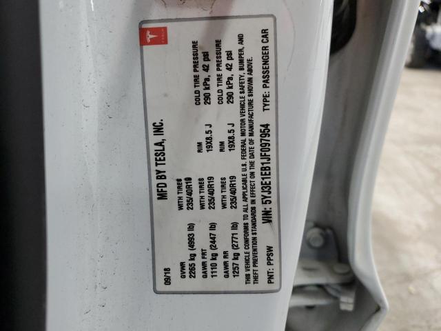 2018 TESLA MODEL 3 5YJ3E1EB1JF097954