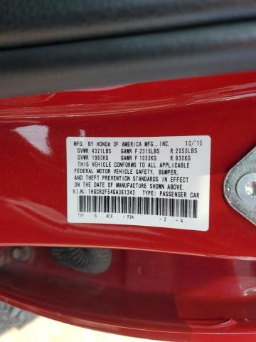 2016 HONDA ACCORD SPO 1HGCR2F54GA061343