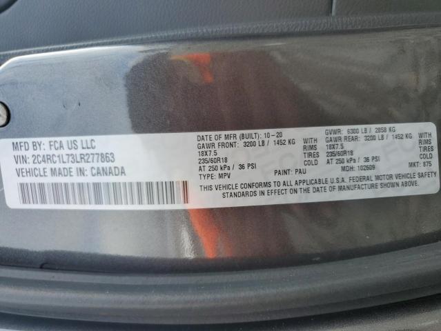 2020 CHRYSLER PACIFICA H 2C4RC1L73LR277863