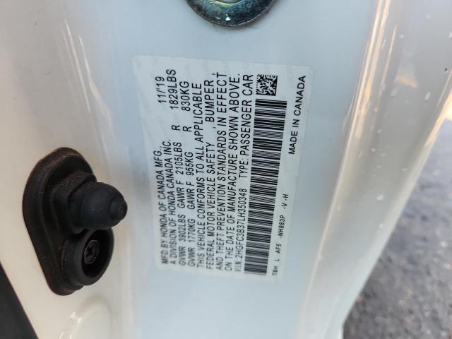 2020 HONDA CIVIC EX 2HGFC3B37LH350348