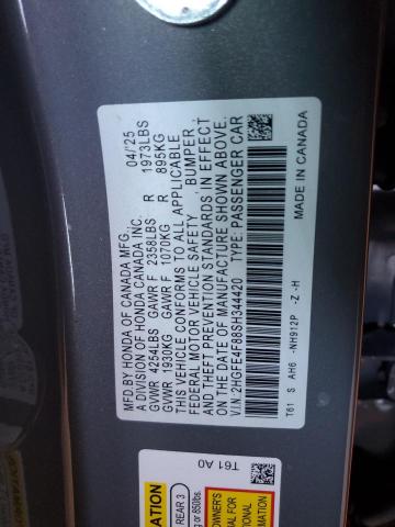 2025 HONDA CIVIC SPORT - 2HGFE4F88SH344420