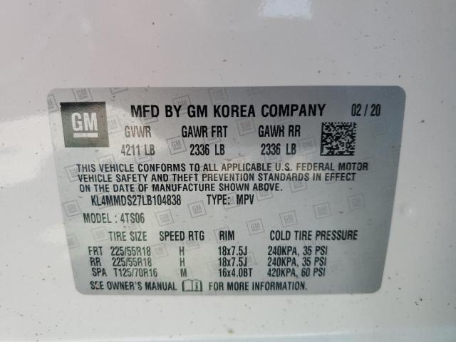 2020 BUICK ENCORE GX KL4MMDS27LB104838