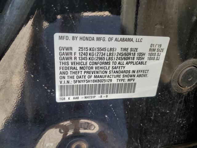 2019 HONDA PILOT LX #3278904032