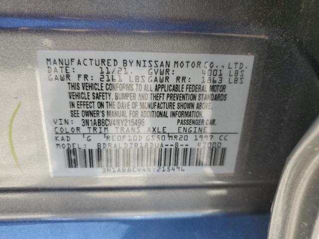 2022 NISSAN SENTRA SV 3N1AB8CV4NY215496
