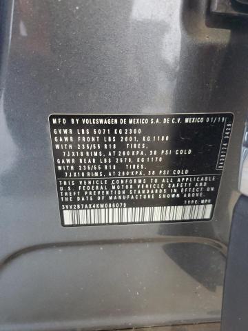 2019 VOLKSWAGEN TIGUAN SE 3VV2B7AX4KM086079