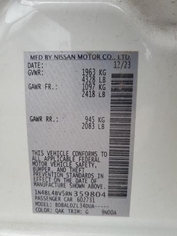 2024 NISSAN ALTIMA S 1N4BL4BV5RN359804