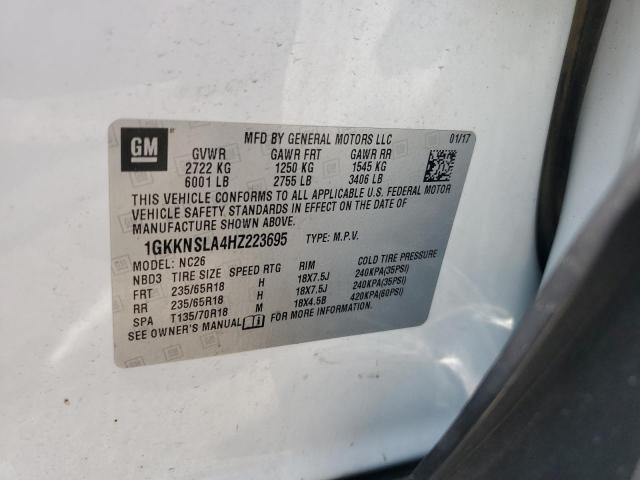 2017 GMC ACADIA SLE 1GKKNSLA4HZ223695