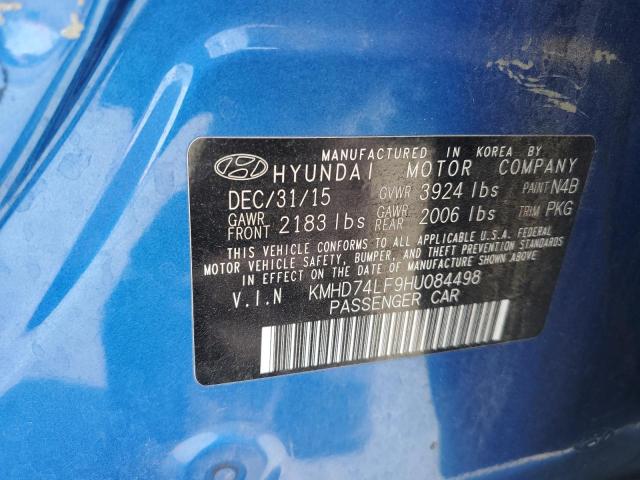 2017 HYUNDAI ELANTRA SE KMHD74LF9HU084498