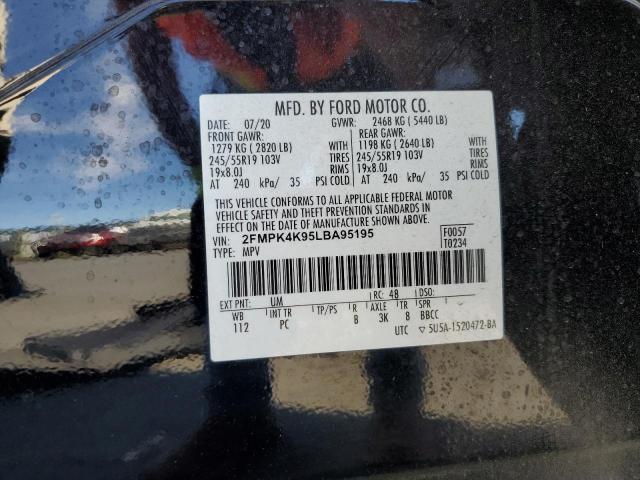 2020 FORD EDGE TITAN 2FMPK4K95LBA95195