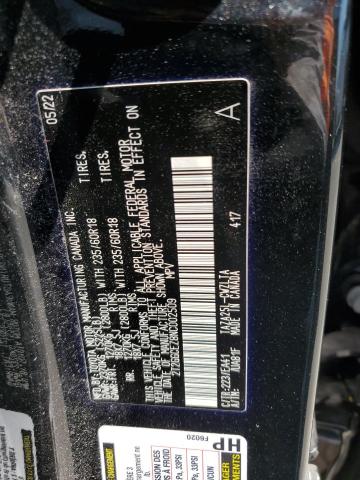 2022 LEXUS NX 350 2T2GGCEZ8NC002509