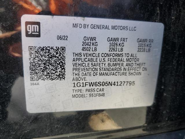 2022 CHEVROLET BOLT EV 1L 1G1FW6S05N4127795