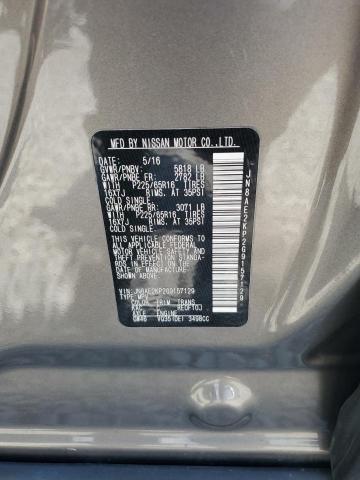 2016 NISSAN QUEST S JN8AE2KP2G9157129