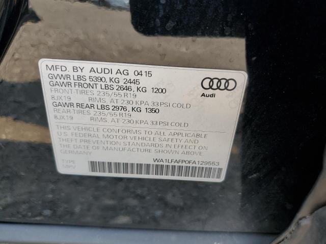 2015 AUDI Q5 PREMIUM WA1LFAFP0FA129553
