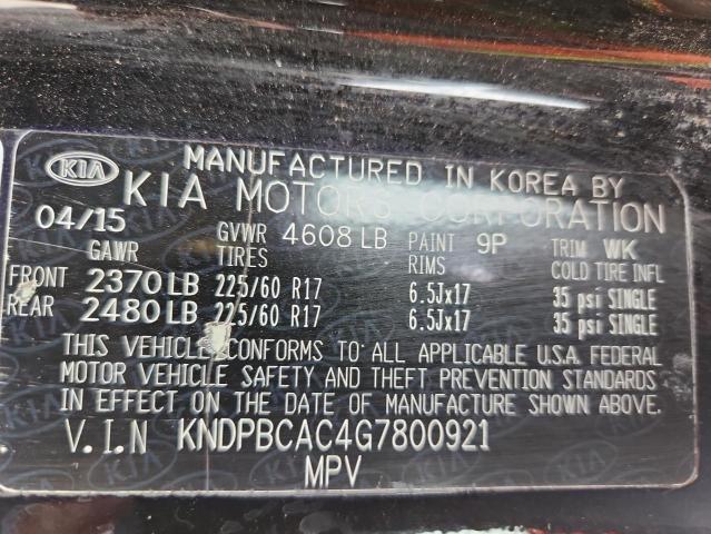 2016 KIA SPORTAGE L - KNDPBCAC4G7800921