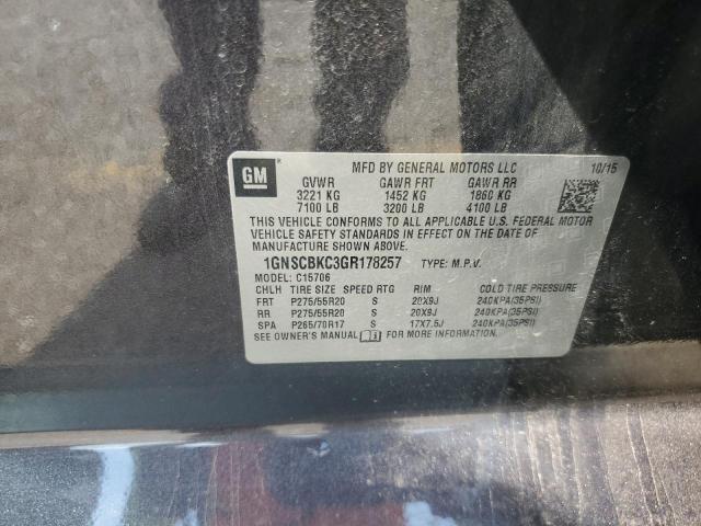2016 CHEVROLET TAHOE C150 - 1GNSCBKC3GR178257