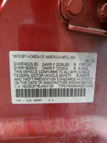 2020 ACURA ILX PREMIU 19UDE2F76LA007120