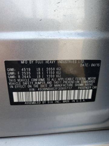 2015 SUBARU LEGACY 2.5 4S3BNBA62F3060717