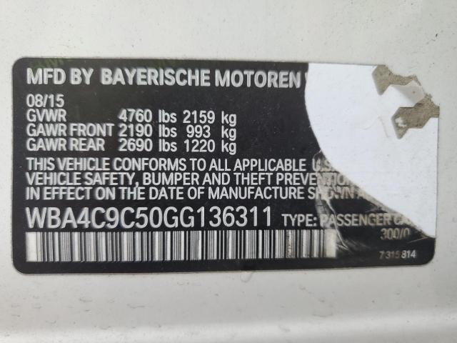 2016 BMW 428 XI GRA WBA4C9C50GG136311