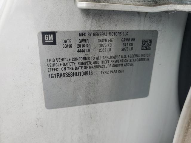 2017 CHEVROLET VOLT LT 1G1RA6S58HU104913